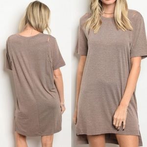 Mocha T-shirt Dress